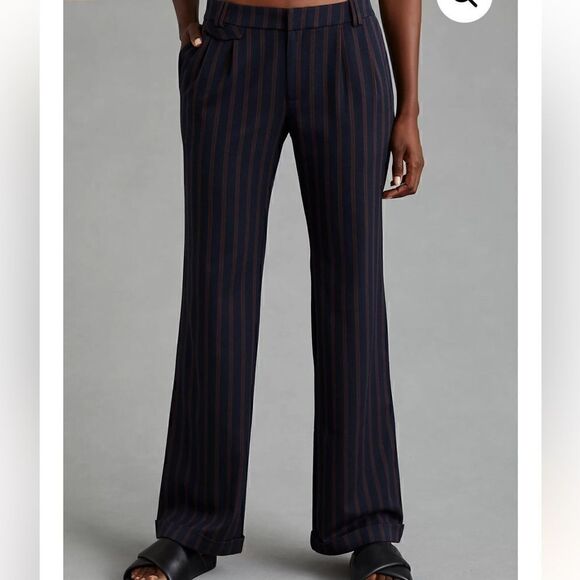 By Anthropologie low rise flare striped pants NWT - Picture 6 of 11